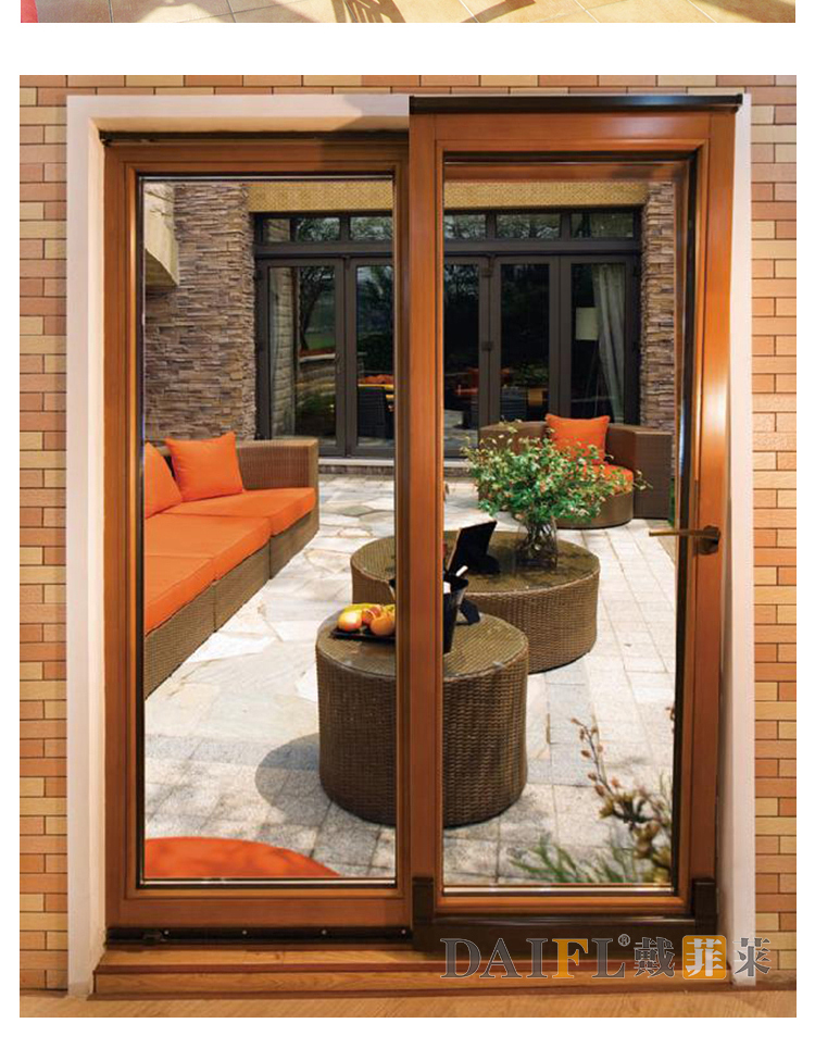 铝包木门窗别墅高端花园阳光房实木密封隔音窗铝木三层钢玻璃窗户(图15)