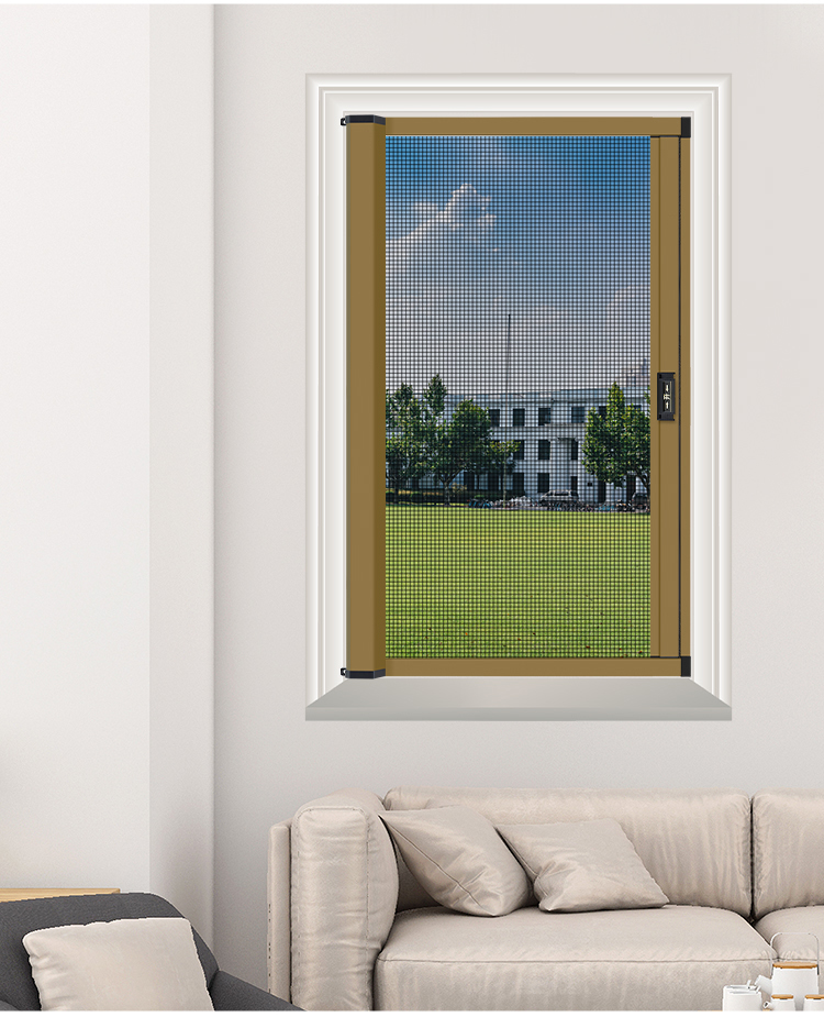 可拆洗隐形纱窗卷筒式上下拉推拉伸缩高透防蚊回卷纱窗网自装定制(图16)