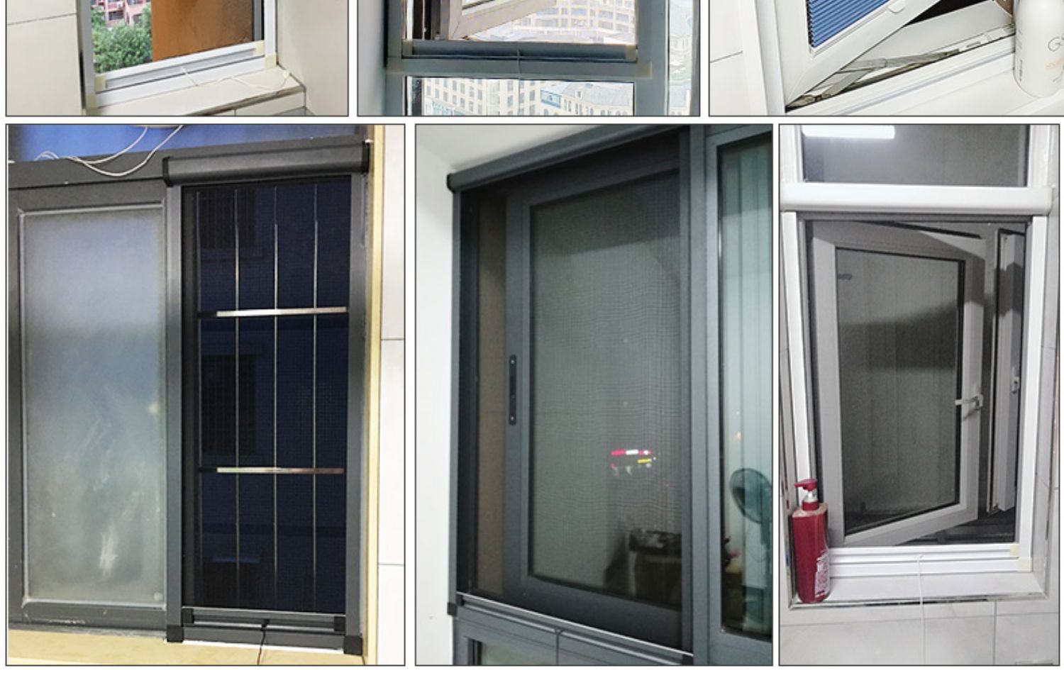 隐形纱窗伸缩推拉式回卷定制卫生间铝合金沙窗防蚊卷帘纱窗网自装(图8)