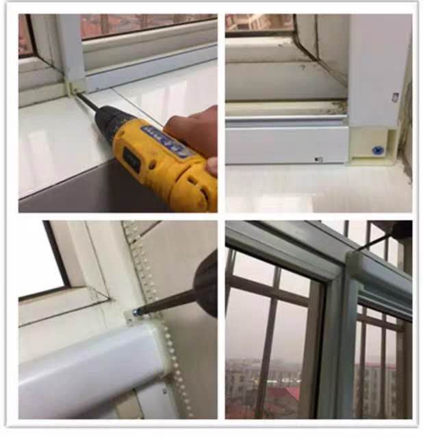 定制 304不锈钢隐形纱窗伸缩卷帘式防蚊虫上下拉铝合金家用窗纱(图12)