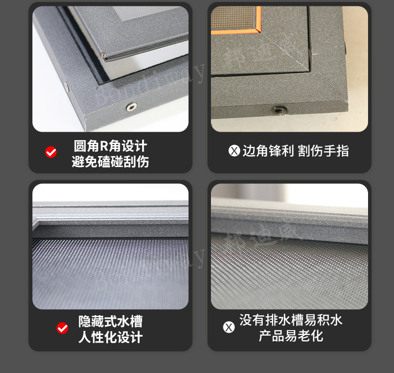 内开窗高透金刚网纱窗免打孔自装防盗防护平开窗户儿童锁防蚊纱窗(图18)