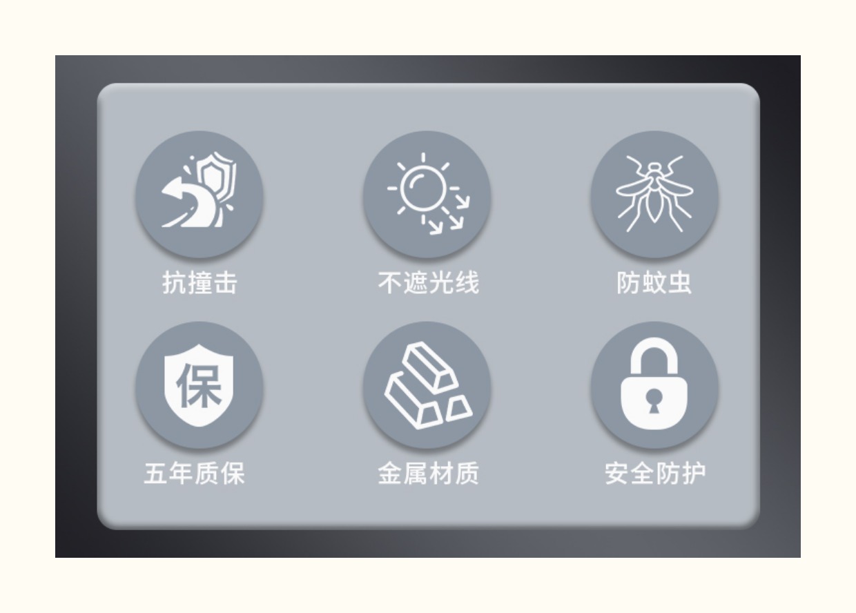 雷森纱窗内平开极窄可拆卸不锈钢高清高透金钢网定制家用防蚊防尘(图3)