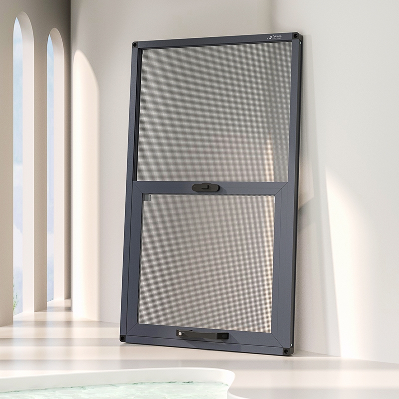 苏州定制隐形金刚网纱窗纱门外开窗两推三推内开窗框中框平移窗(图6)