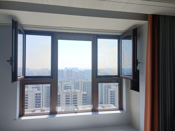 苏州定制隐形金刚网纱窗纱门外开窗两推三推内开窗框中框平移窗(图12)