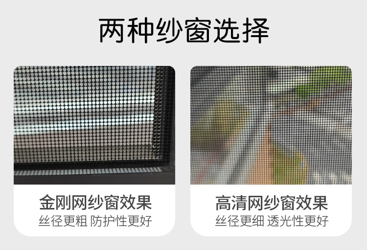 成都口袋锁纱窗高透网防盗防蚊内外开窗可拆卸自装金刚网防护纱窗(图10)
