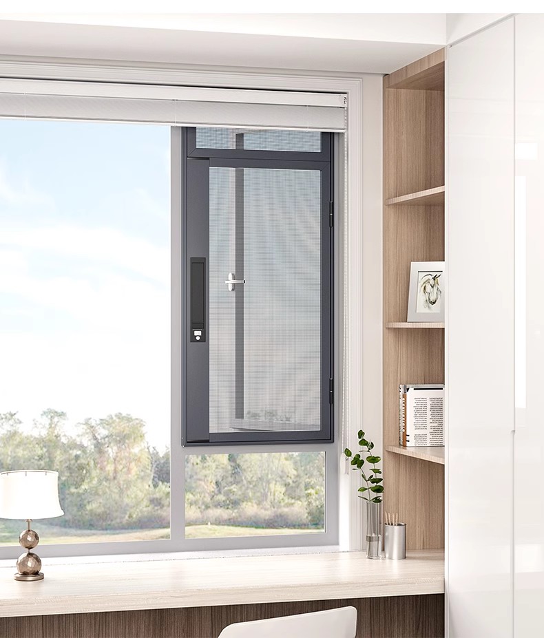 上海高清金刚网纱窗口袋锁纱窗定制(图8)