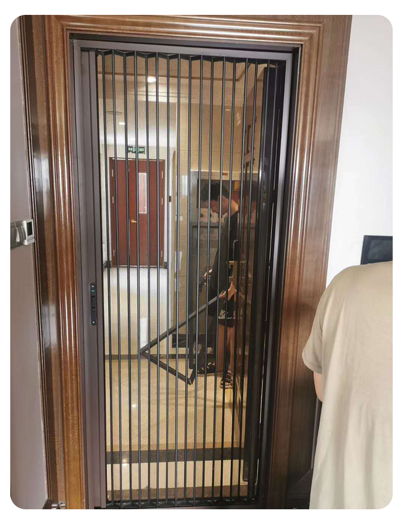北京金刚网纱门金钢网纱窗防盗窗折叠沙门可拆卸纱窗防儿童防宠物(图16)
