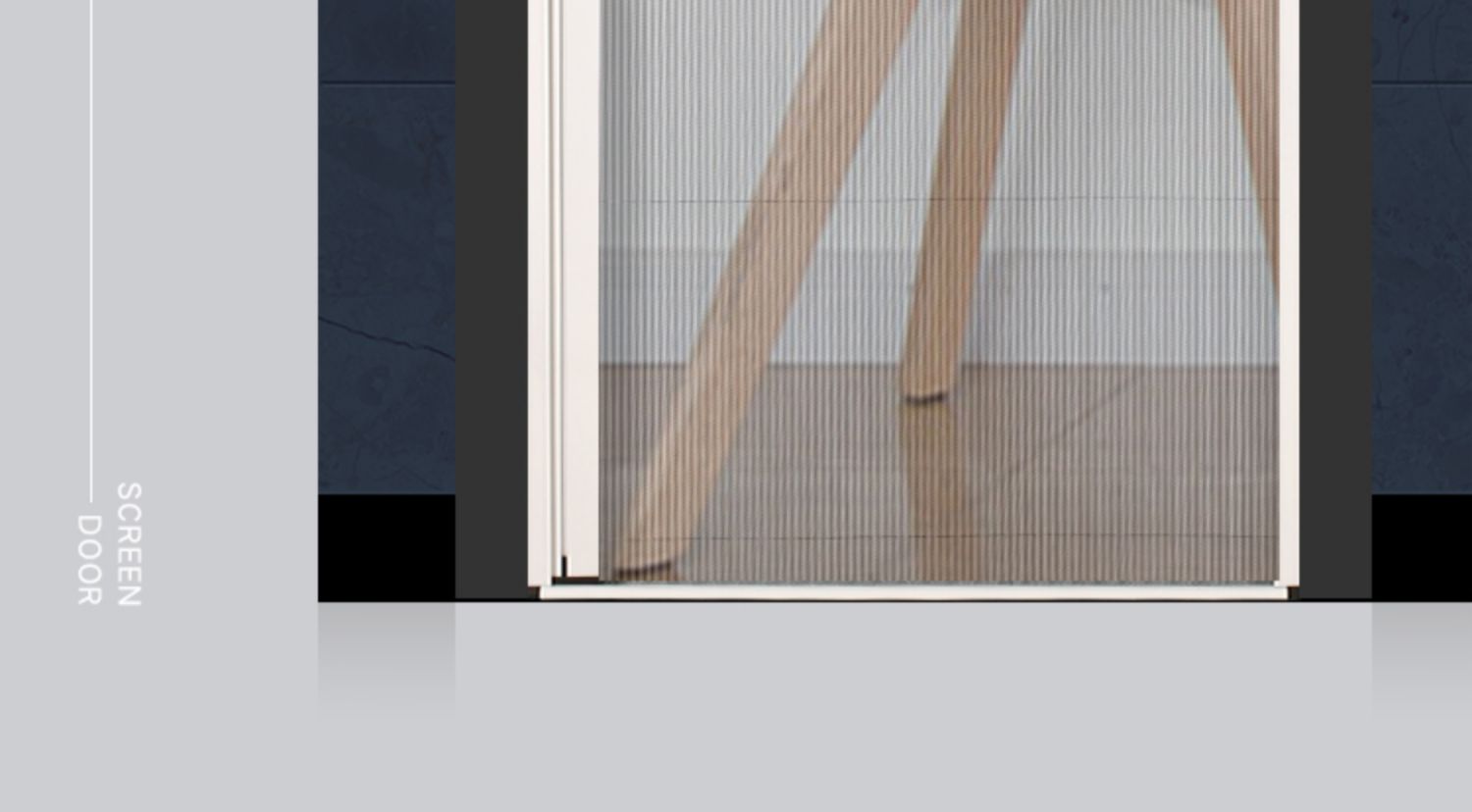 加厚铝合金隐形折叠纱门免打孔推拉式伸缩沙窗刚网门帘防蚊虫家用(图14)