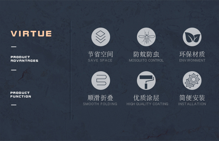 加厚铝合金隐形折叠纱门免打孔推拉式伸缩沙窗刚网门帘防蚊虫家用(图15)