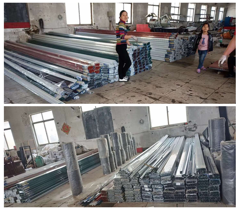 纱门隐形防蚊门推拉折叠式铝合金免打孔自装便携纱窗纱门风琴式(图37)