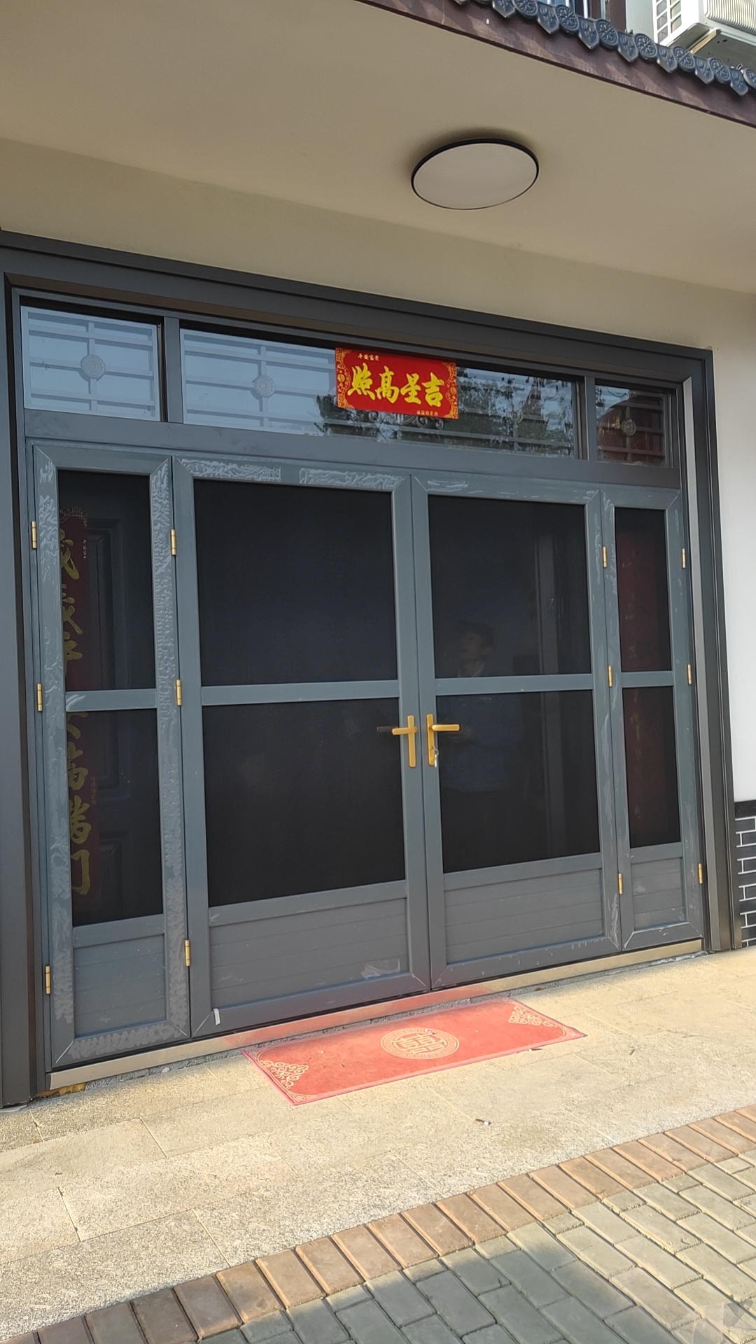 金刚网纱门平开铝合金不锈钢防鼠防蚊高清厂家定制入户大门单开锁(图19)