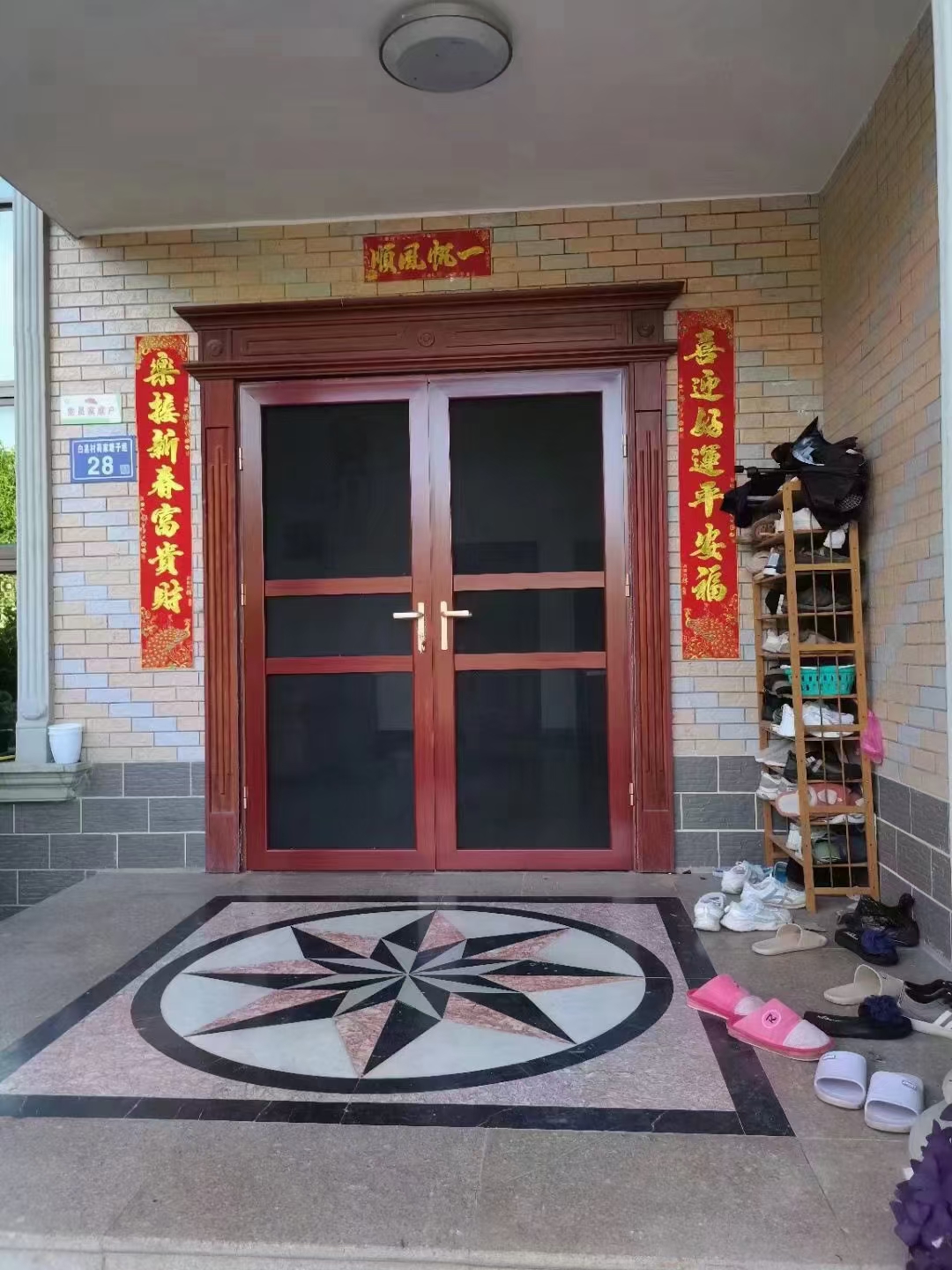 金刚网纱门纱窗平开带锁铝合金不锈钢防蚊防鼠古铜色定制上门高清(图7)