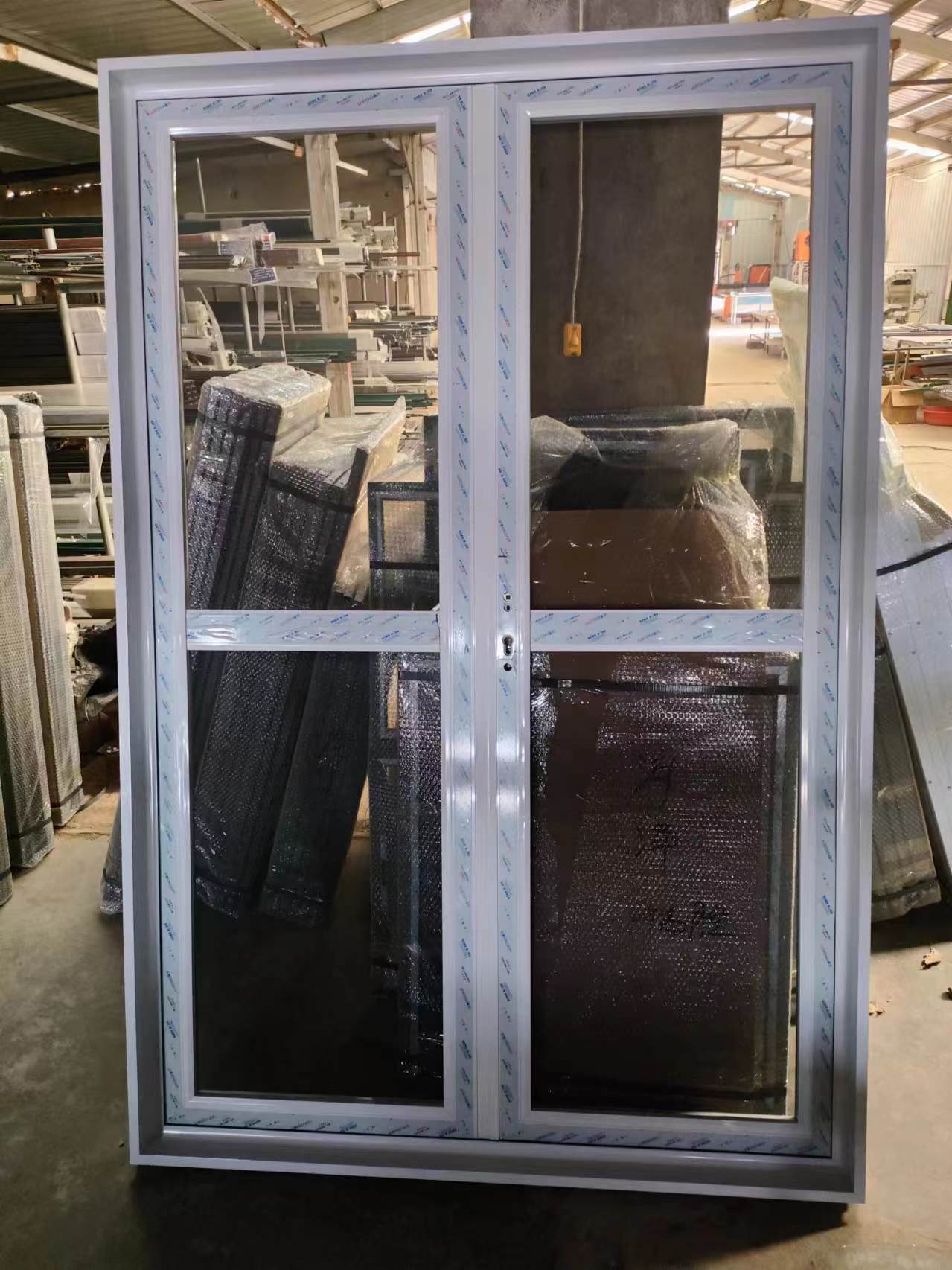 临沂高端不锈钢金刚网铝合金平开单开对开折叠推拉大门纱门入户门(图9)