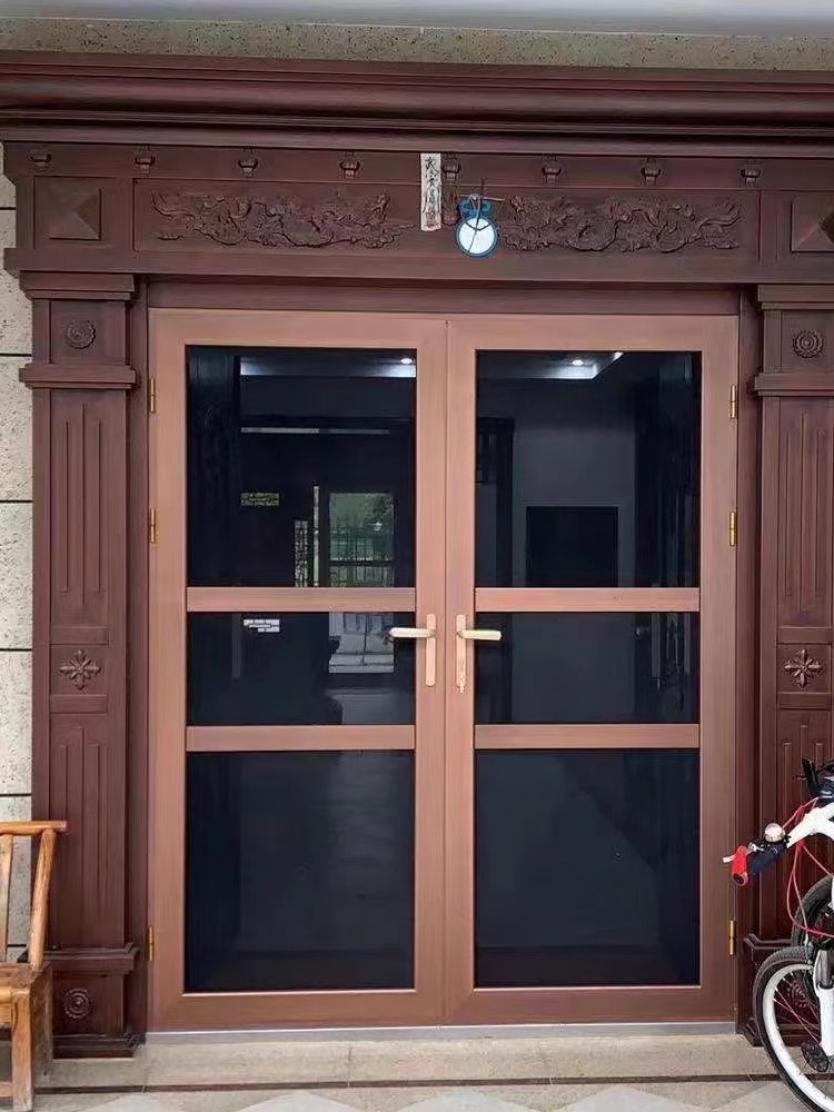 平开纱门金刚网客厅店铺阳台落地推拉门纱窗入户门防盗别墅沙厂家(图14)