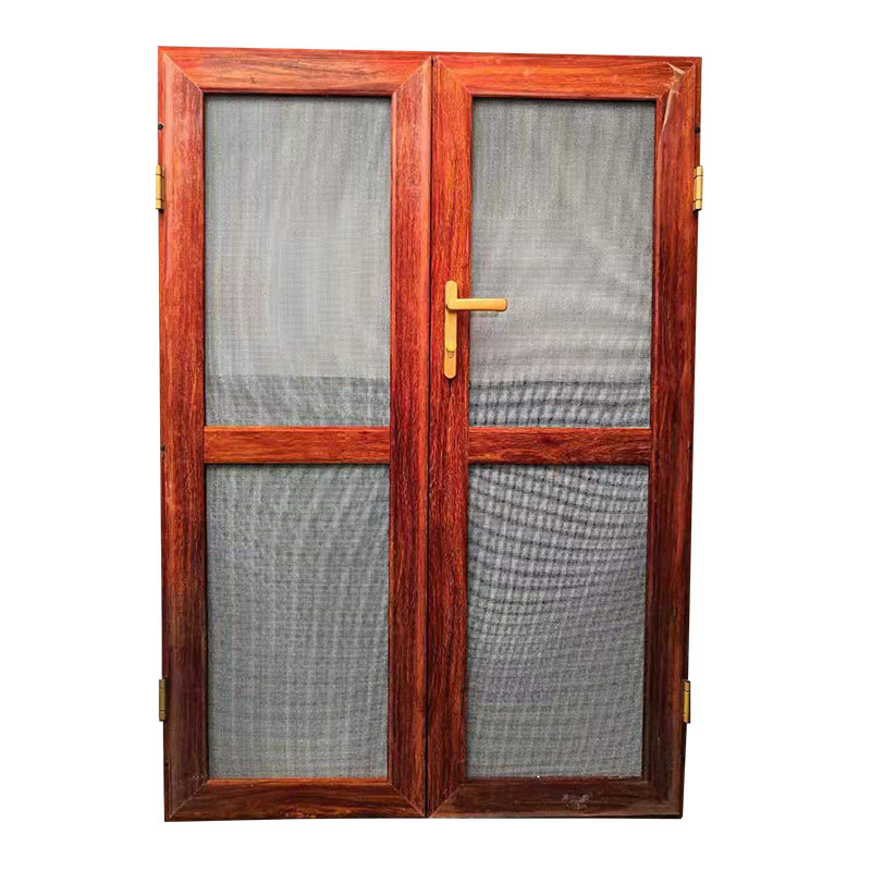 临沂金刚网纱门大门 对开 单开 平开带锁防蚊防盗防鼠铝合金纱门(图7)