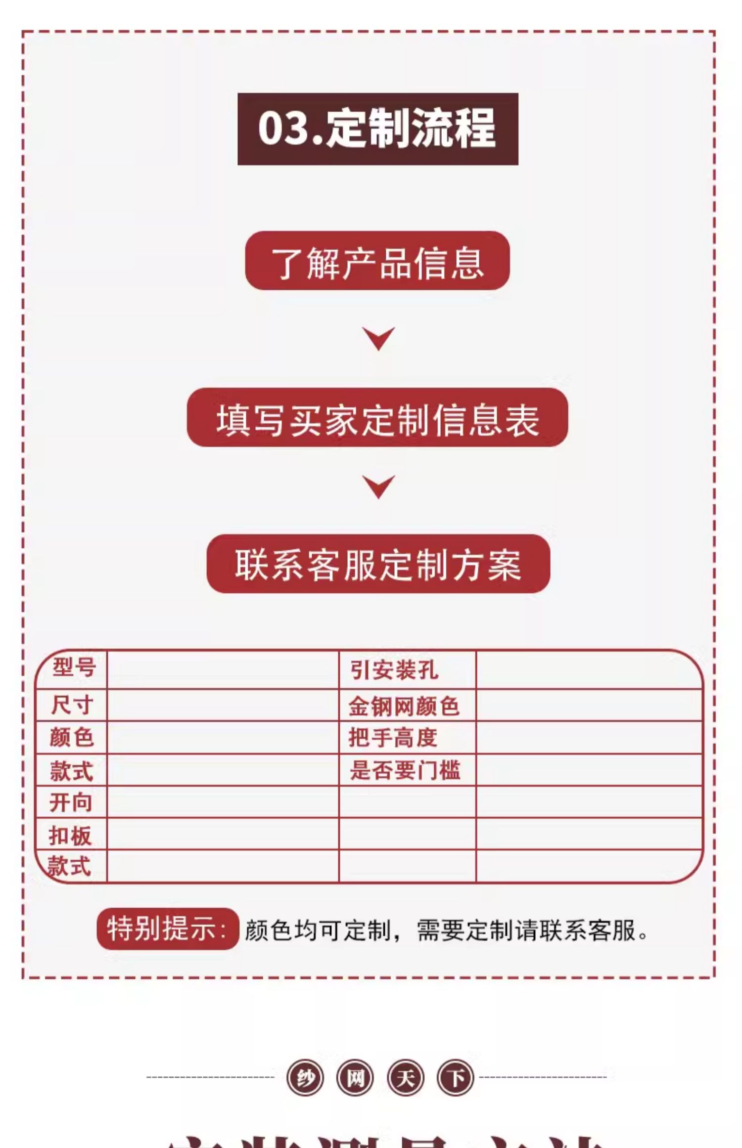 金刚网纱门铝合金防盗门带纱网门防蚊防鼠通风入户平开纱门带锁(图19)