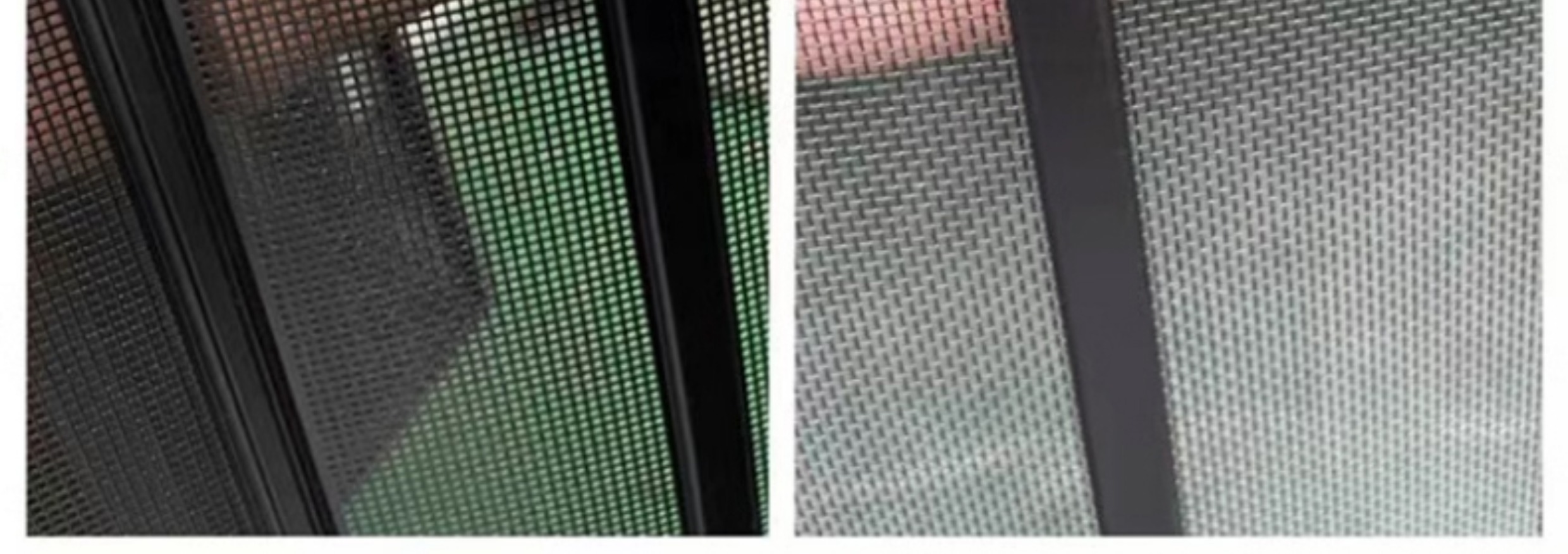 金刚网折叠纱门大门推拉式纱门极窄平网防猫狗老鼠铝合金隐形纱窗(图8)