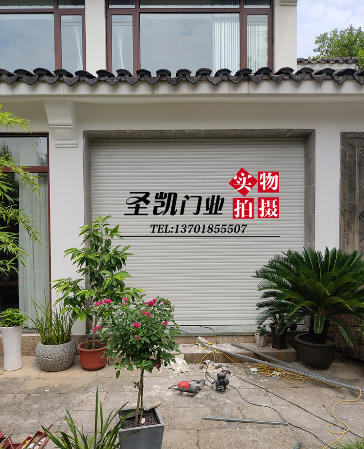 常州卷帘门定做安装电动遥控别墅车库门自动卷闸门商铺铝合金防盗(图12)