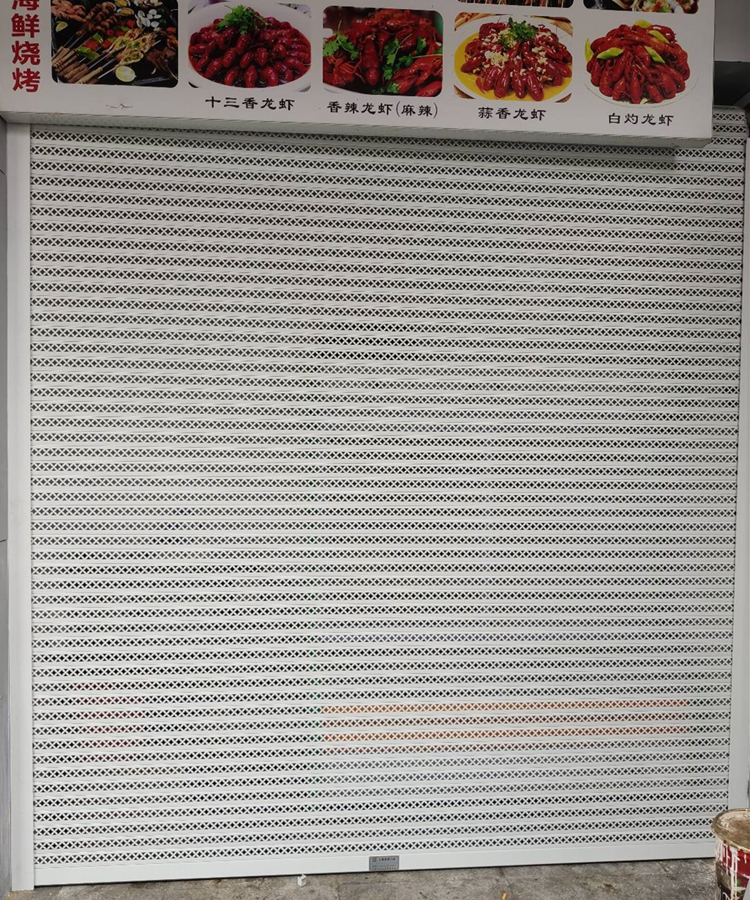 无锡卷帘门定做安装电动遥控车库门别墅家用铝合金商铺透明水晶门(图13)