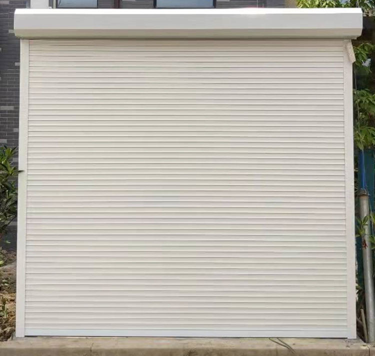 常州定制电动遥控卷帘门PVC快速门抗风门水晶门卷闸门高档车库门(图7)
