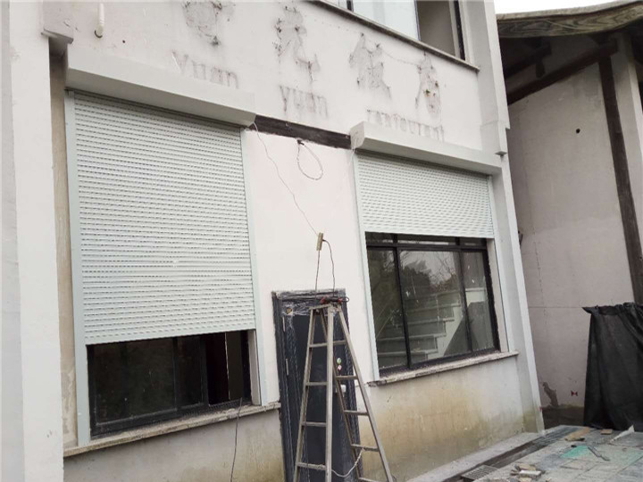 上海电动卷帘门遥控车库门自动铝合金门家用卷闸门商铺防盗门定做(图13)