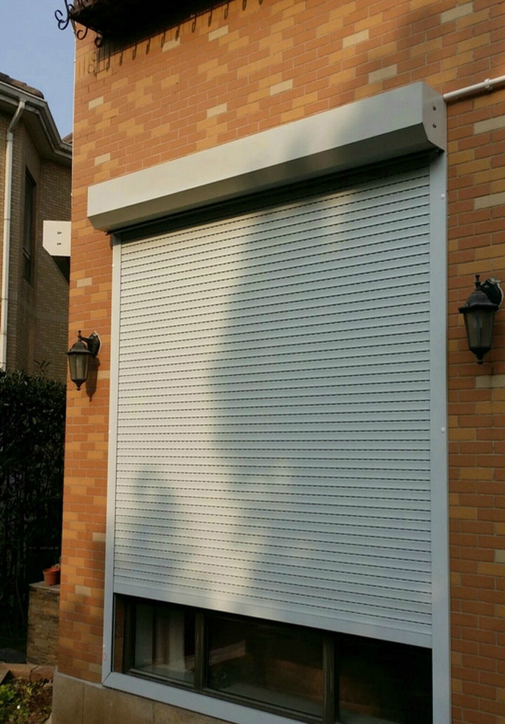 上海电动卷帘门遥控车库门自动铝合金门家用卷闸门商铺防盗门定做(图12)