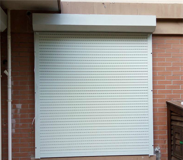 上海电动卷帘门遥控车库门自动铝合金门家用卷闸门商铺防盗门定做(图11)