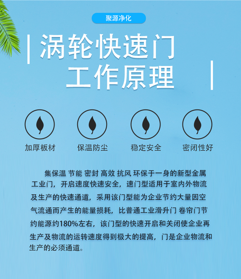 聚源净化快速门卷帘门硬质滚筒保温门地磁升降快速卷帘门(图4)