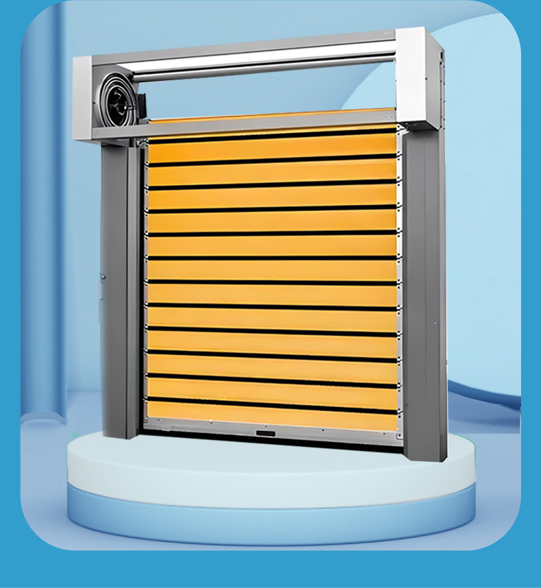 聚源净化快速门卷帘门硬质滚筒保温门地磁升降快速卷帘门(图13)