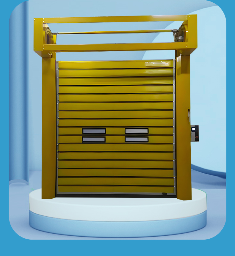 聚源净化快速门卷帘门硬质滚筒保温门地磁升降快速卷帘门(图12)