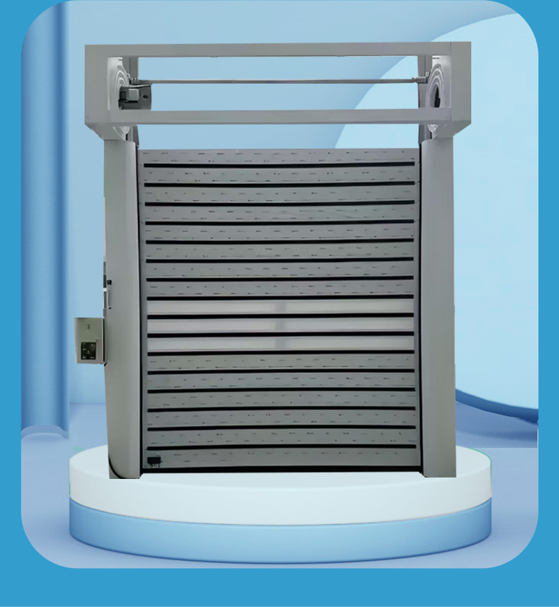 聚源净化快速门卷帘门硬质滚筒保温门地磁升降快速卷帘门(图11)