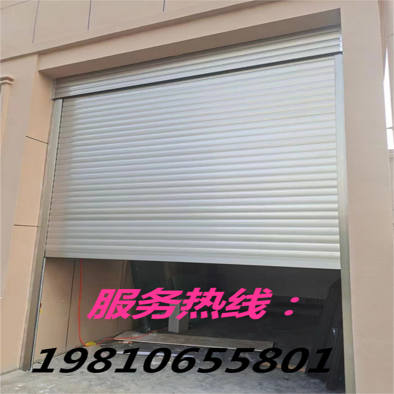 合肥卷帘门快速折叠防火抗风水晶伸缩车库翻板电动遥控卷闸(图6)