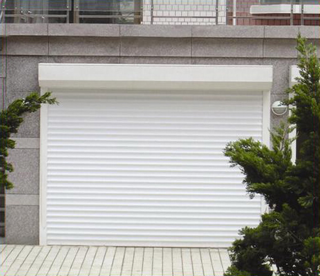 合肥卷帘门快速折叠防火抗风水晶伸缩车库翻板电动遥控卷闸(图8)