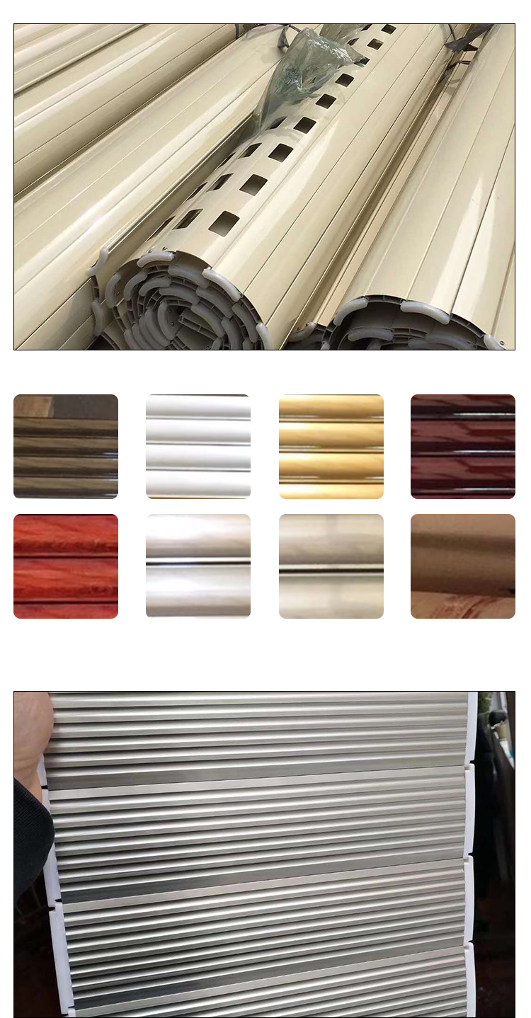 合肥卷帘门快速折叠防火抗风水晶伸缩车库翻板电动遥控卷闸(图13)