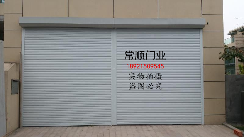 定做铝合金卷帘门卷闸门遥控车库门家用商用别墅电动门水晶门无锡(图4)