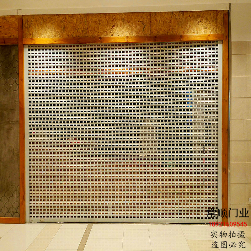 定做铝合金卷帘门卷闸门遥控车库门家用商用别墅电动门水晶门无锡(图14)