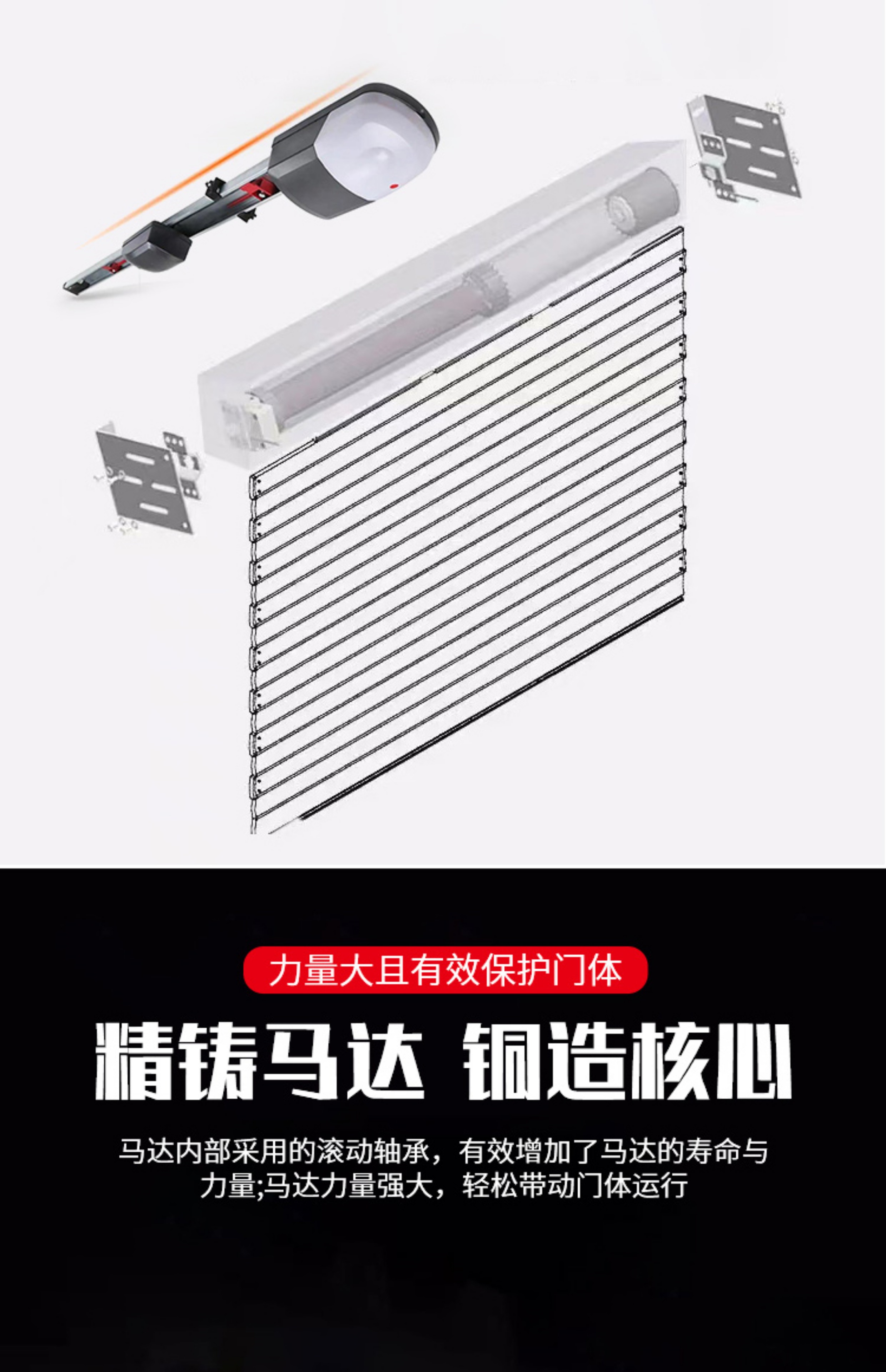 北京直销别墅车库门商铺防盗水晶卷帘门智能铝合金保温电动卷帘门(图11)