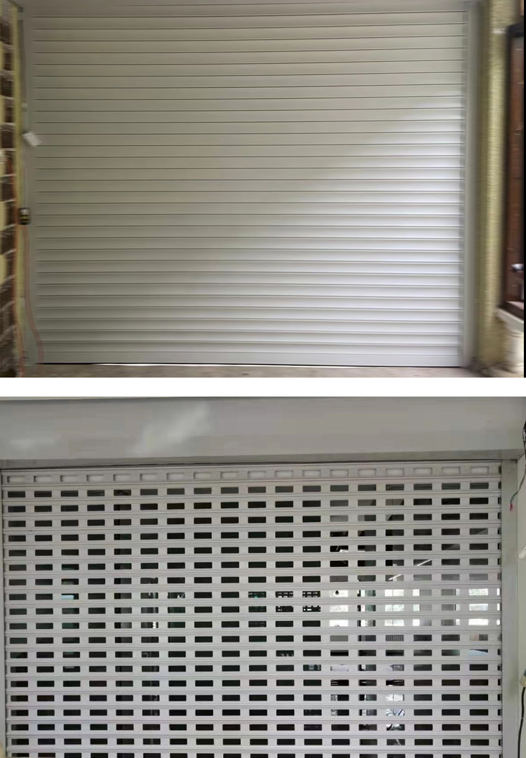 北京直销别墅车库门商铺防盗水晶卷帘门智能铝合金保温电动卷帘门(图26)