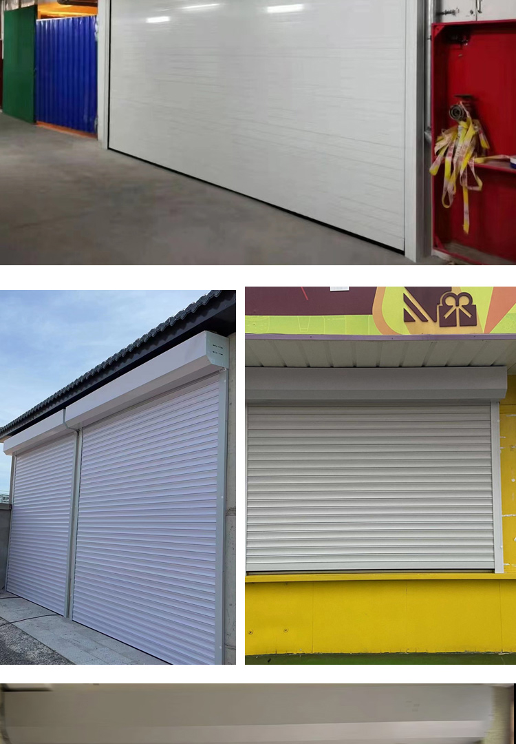 北京直销别墅车库门商铺防盗水晶卷帘门智能铝合金保温电动卷帘门(图25)