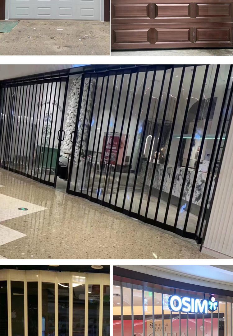 北京直销别墅车库门商铺防盗水晶卷帘门智能铝合金保温电动卷帘门(图29)