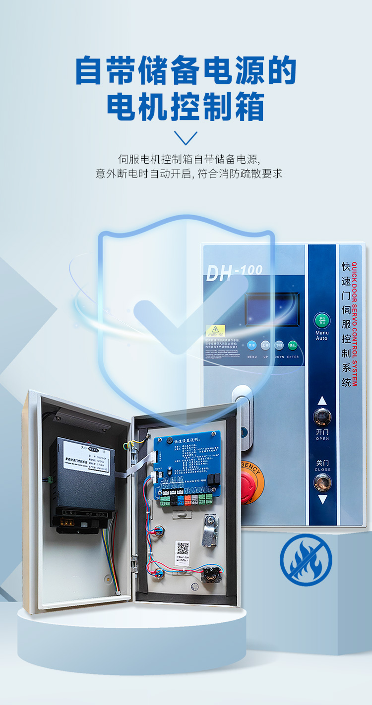 低温冷库保温专用快速卷帘门工业提升自动雷达感应升降电动门定制(图4)