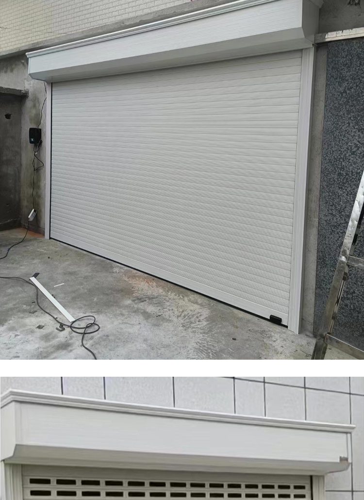 北京家用铝合金车库快速透明欧式卷闸商铺别墅防盗电动卷帘门全套(图13)