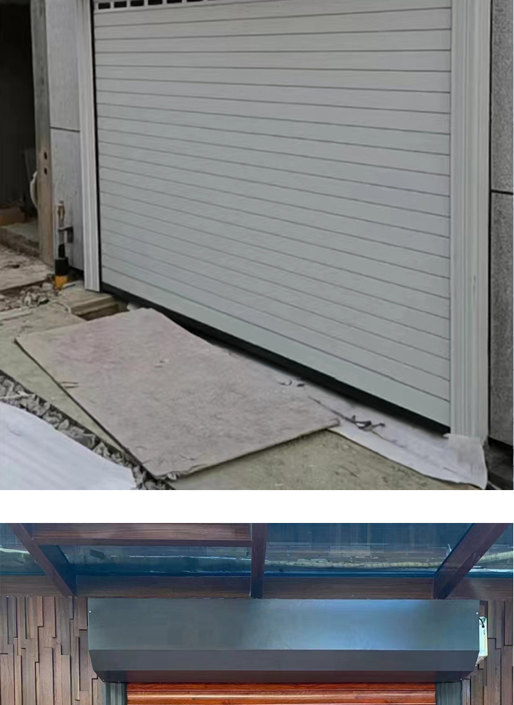 北京家用铝合金车库快速透明欧式卷闸商铺别墅防盗电动卷帘门全套(图15)