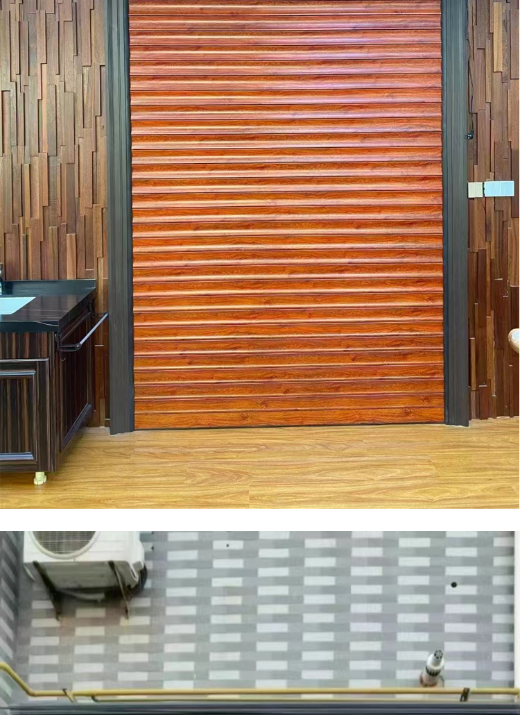 北京家用铝合金车库快速透明欧式卷闸商铺别墅防盗电动卷帘门全套(图16)