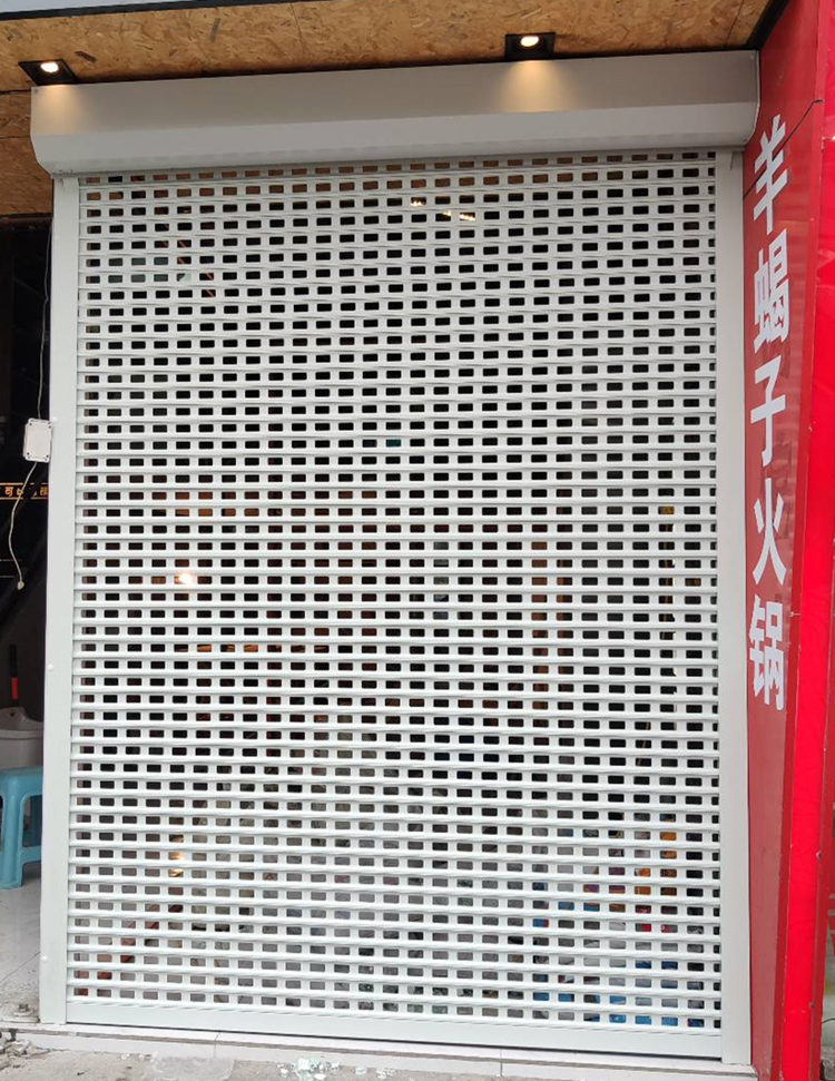 无锡卷帘门定做安装电动遥控车库门别墅家用铝合金商铺透明水晶门(图14)