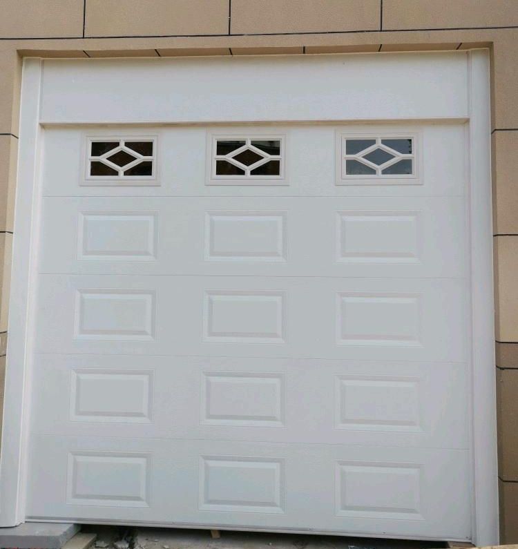 北京安装智能电动铝合金卷帘车库门别墅车库翻板快速门手动卷帘门(图11)