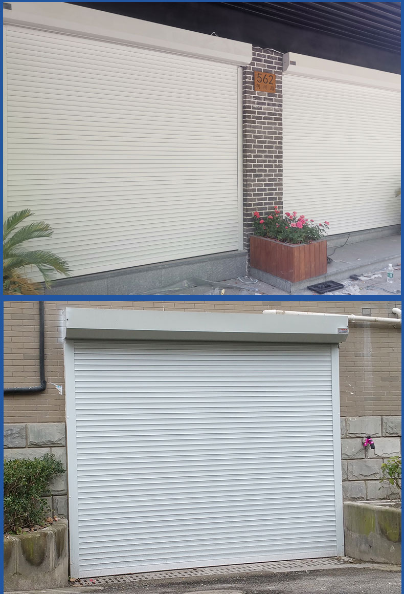 上海铝合金卷帘门电动遥控车库卷帘门定做商铺别墅防盗自动卷闸门(图21)