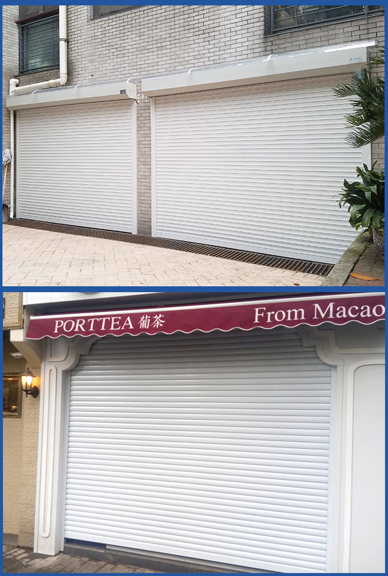 上海铝合金卷帘门电动遥控车库卷帘门定做商铺别墅防盗自动卷闸门(图23)