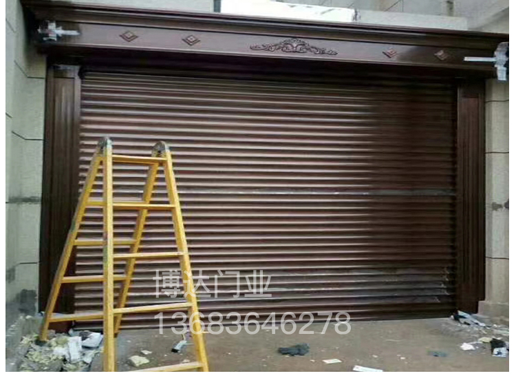 北京电动卷帘门 定做别墅车库门 商铺 家用铝合金欧式保温卷帘门(图11)