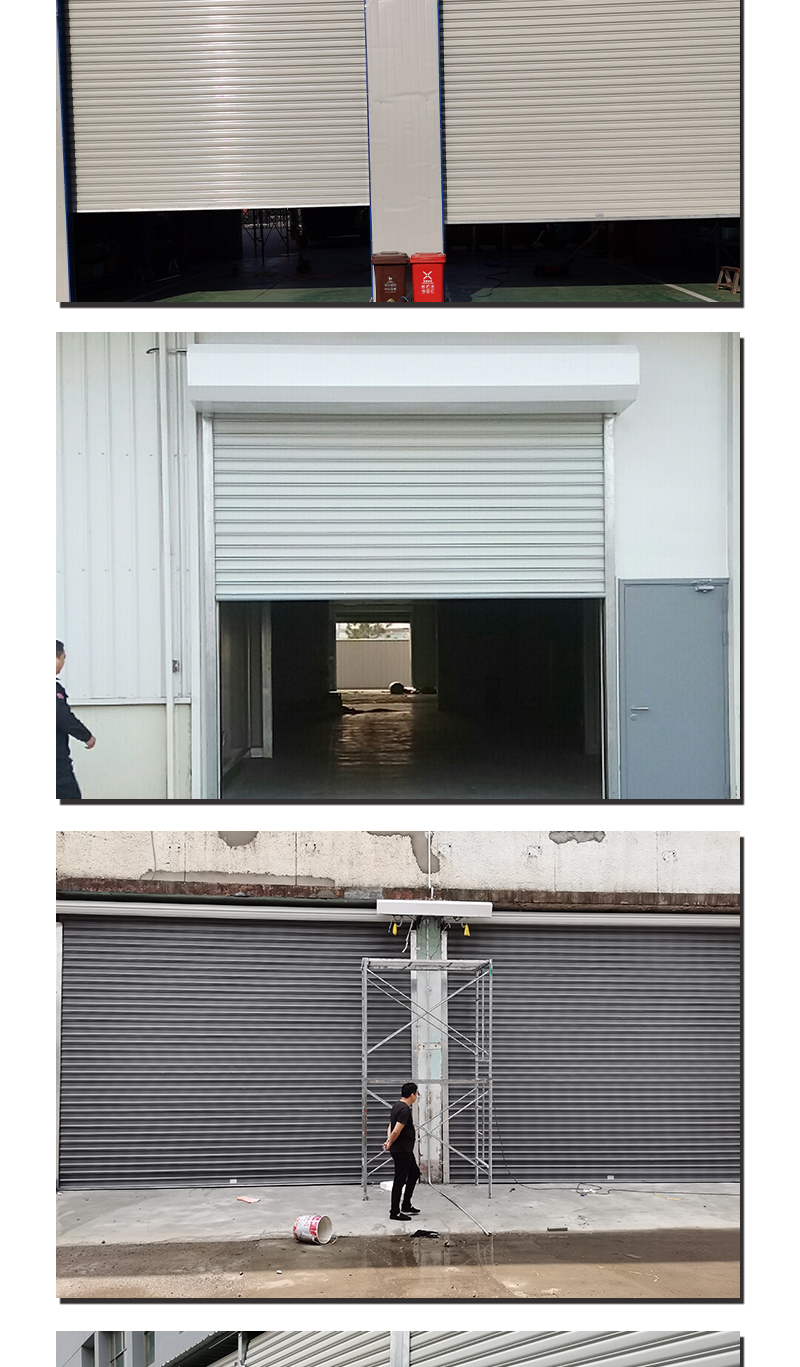 抗风卷帘门 仓库厂房店铺电动卷闸门定制(图6)